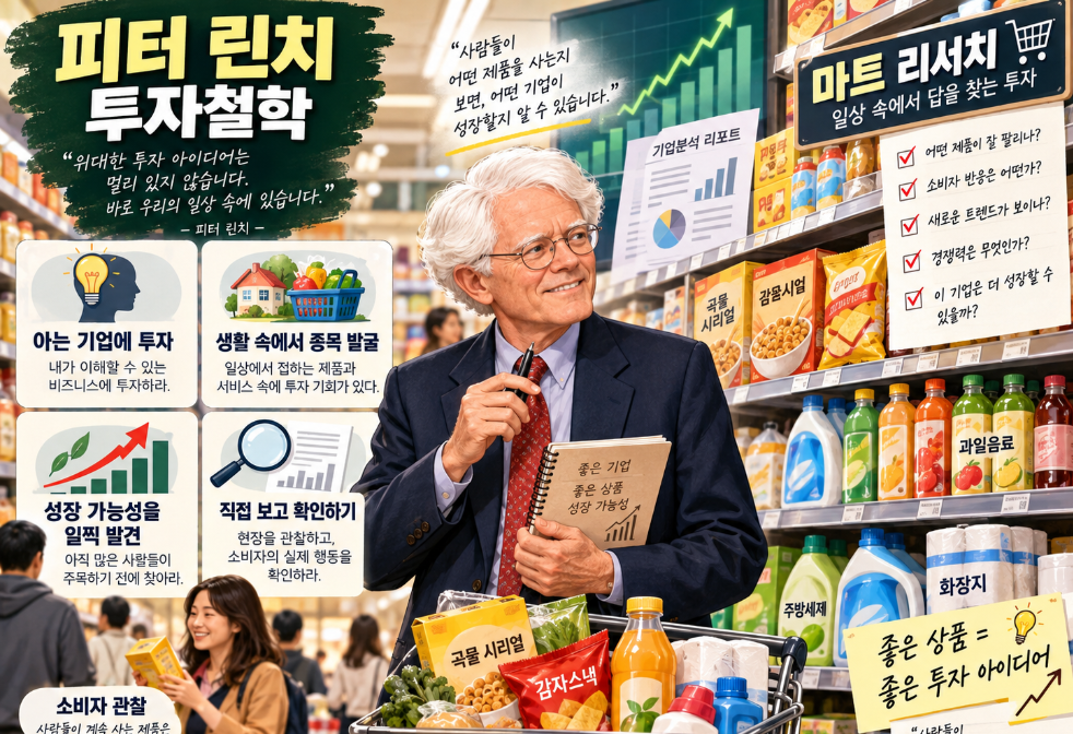 피터 린치 투자철학과 마트 리서치로 성공한 종목 발굴법