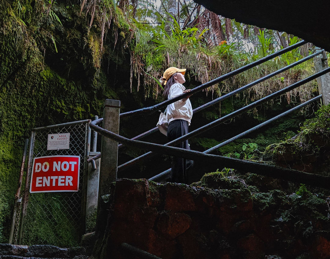 서스톤 용암 동굴 가는길