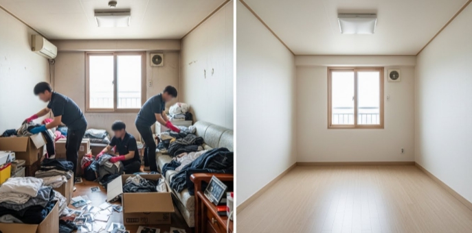 칠곡 고독사청소 및 정리