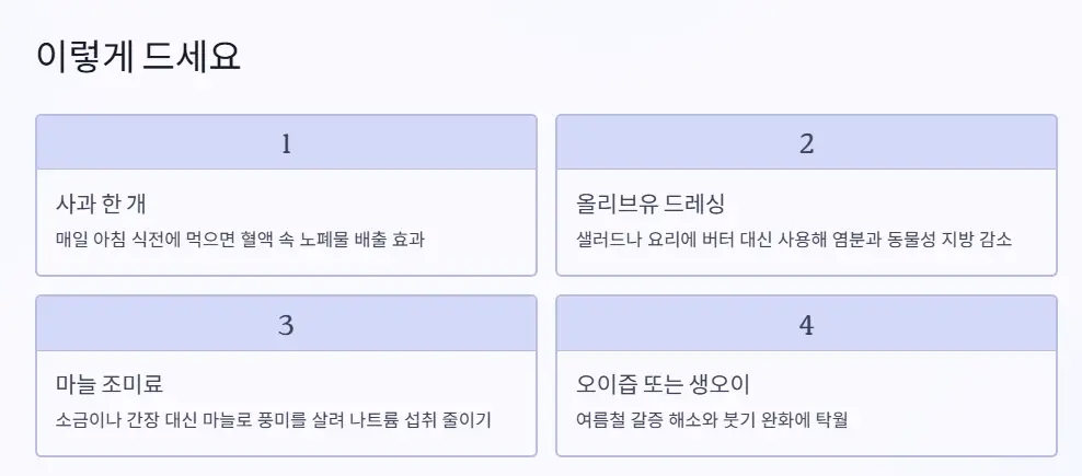 섭취 방법