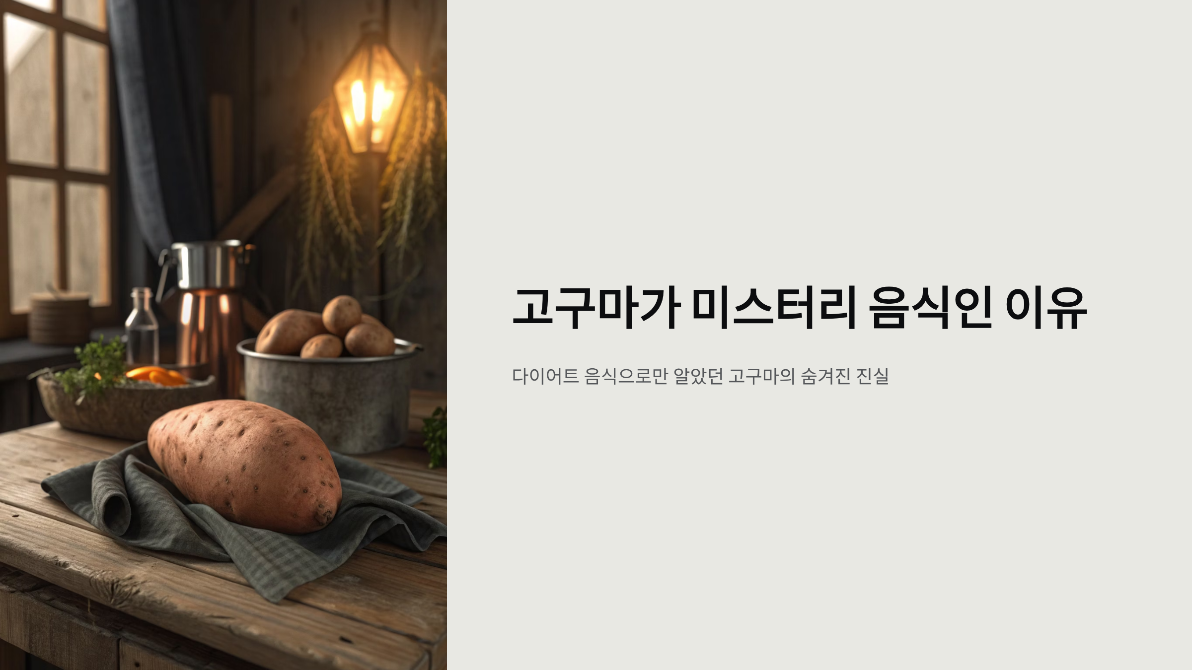 고구마 효능, 알고 보니 '완전식품'이었다 종류별·조리법별 가이드