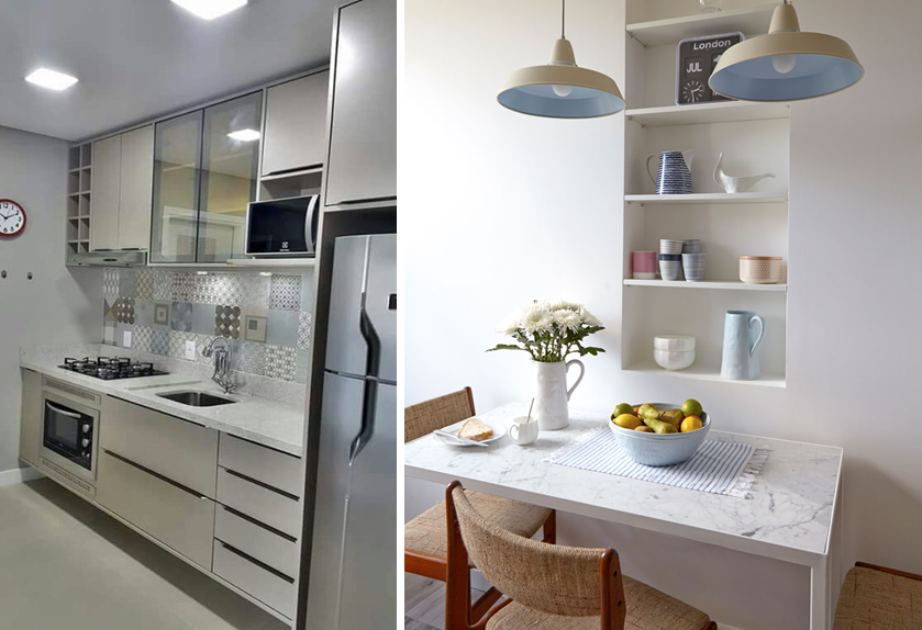 수납 활용 주방 인테리어