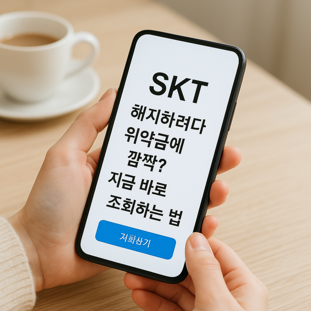 skt해지하려다 위약금에 깜짝? 바로조회