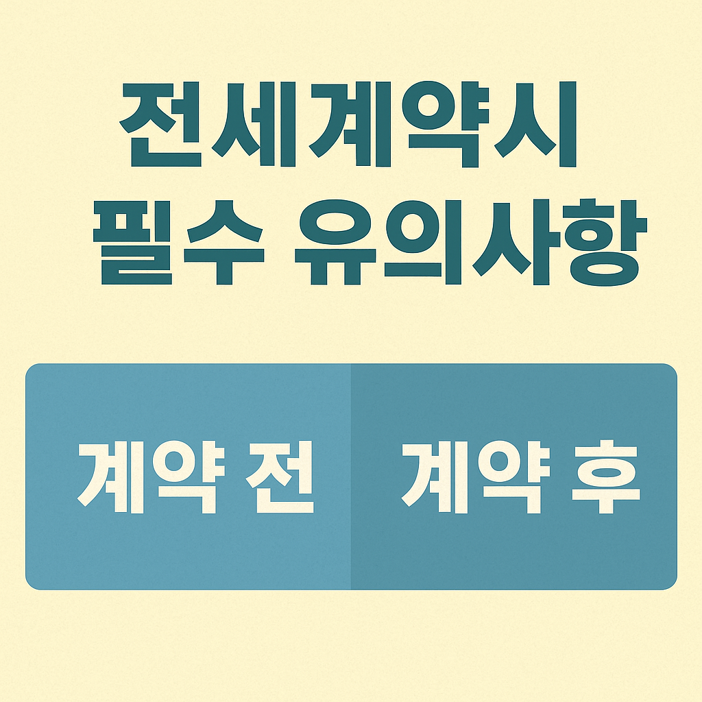 전세계약시 필수 유의사항 관련 썸네일