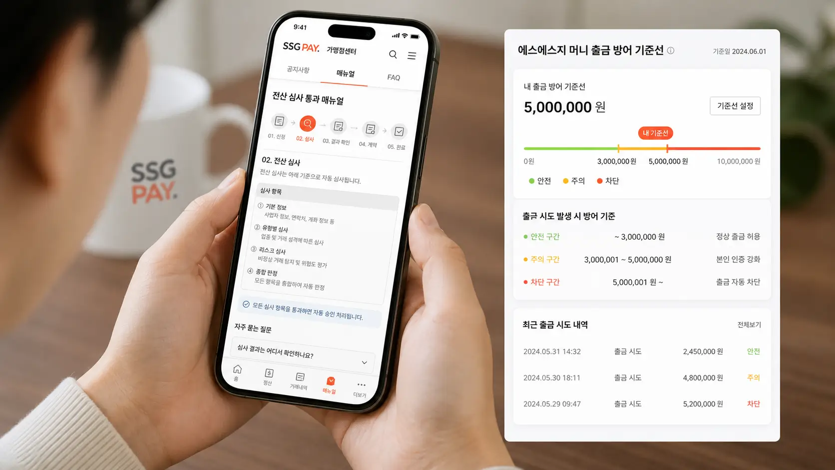 쓱페이 전산 심사 통과 매뉴얼과 에스에스지 머니 출금 방어 기준선을 모바일로 확인하는 사용자