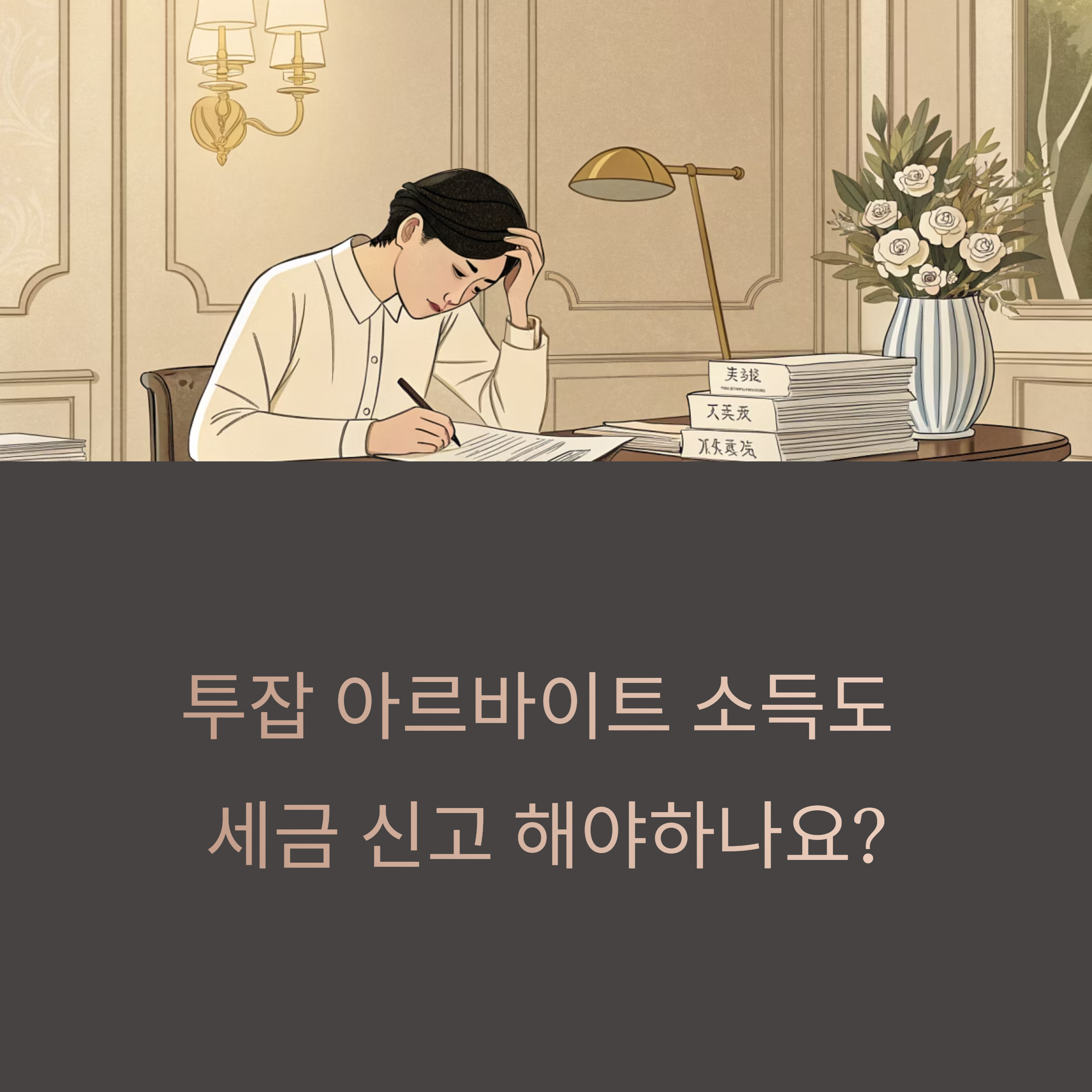 투잡 아르바이트도 종합소득세 신고 대상