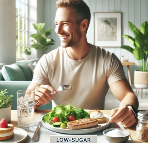 저당음식을 먹는 모습