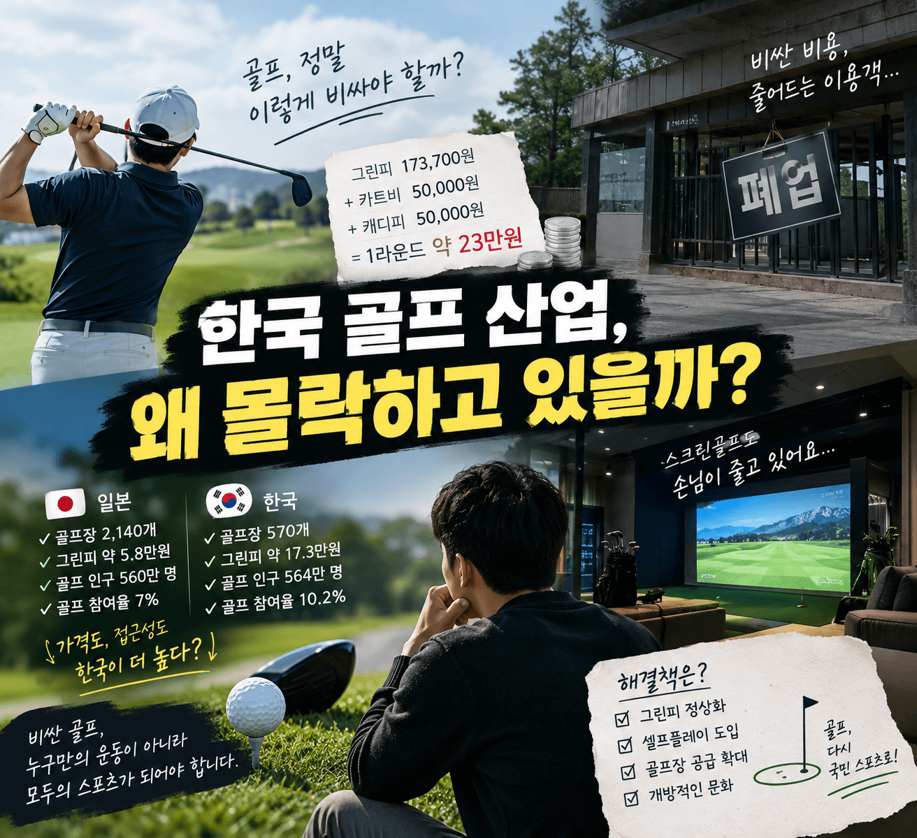 한국 골프 위기