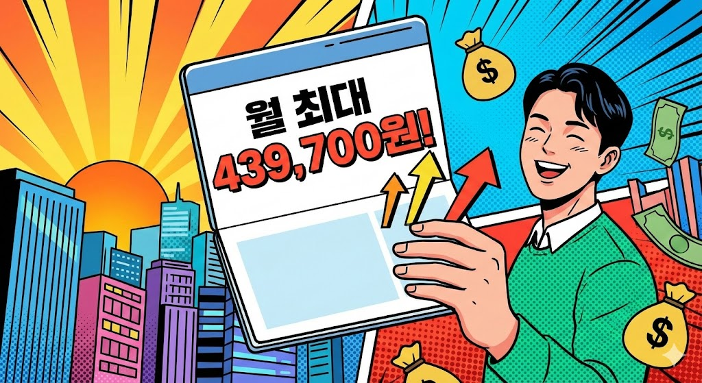 월 최대 43만9,700원