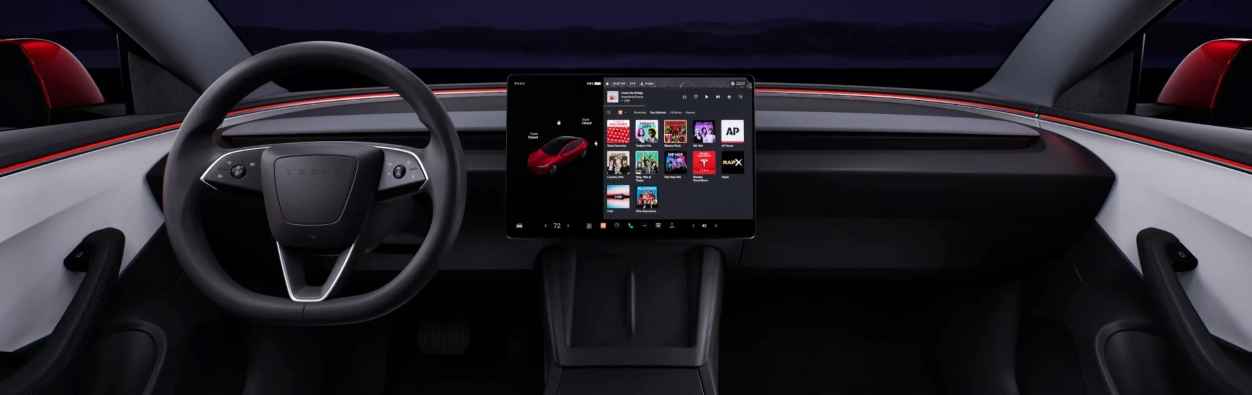 모델 3 하이랜드 실내