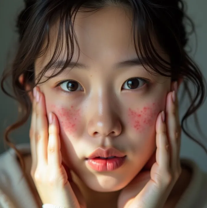 성인 아토피 증상이 있는 사람 이미지