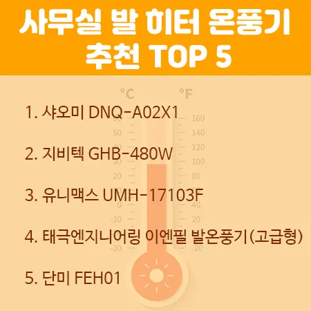 사무실 온풍기