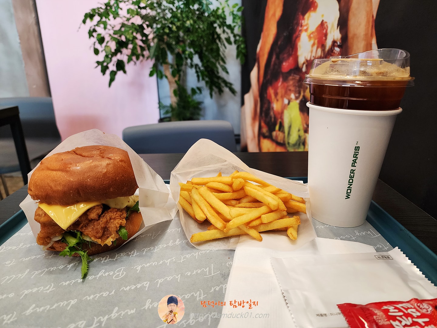 갓. 치즈버거 세트