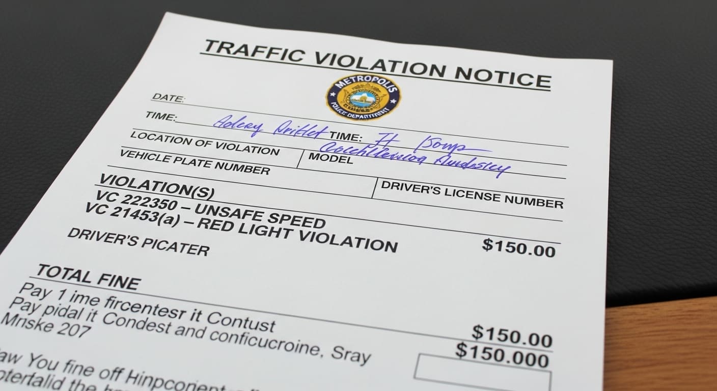 주정차 단속 CCTV가 설치된 도로 현장