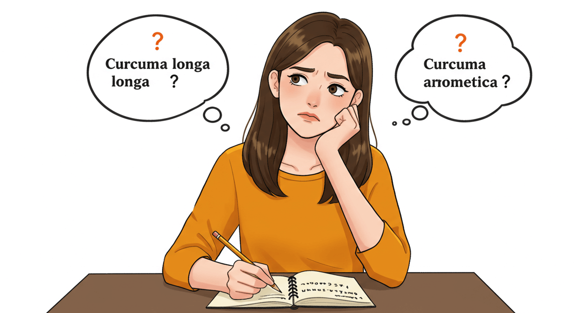 강황과 울금 구분법