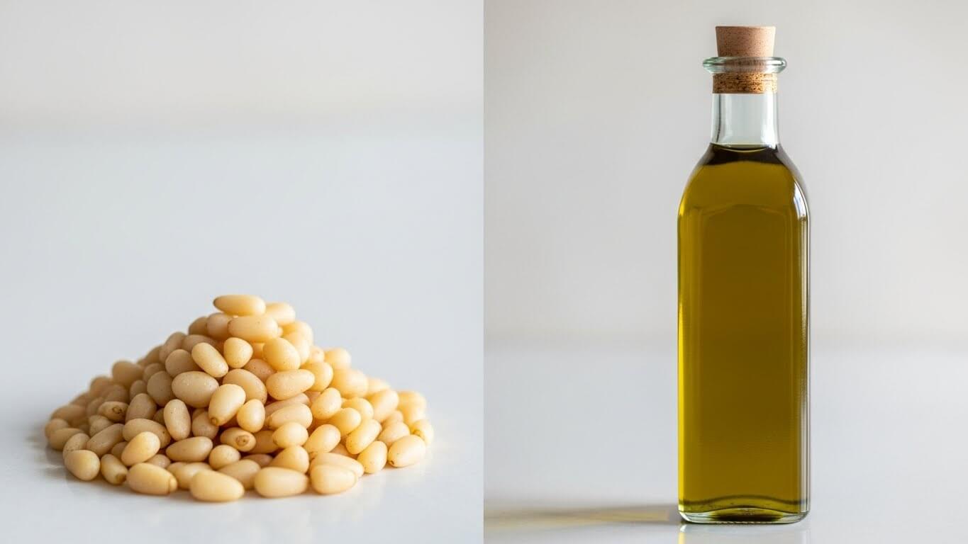 2. 올리브유와 비교했을 때의 잣 지방산 특성