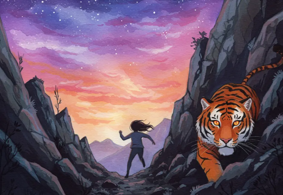 호랑이에게 쫒기는 꿈 해몽