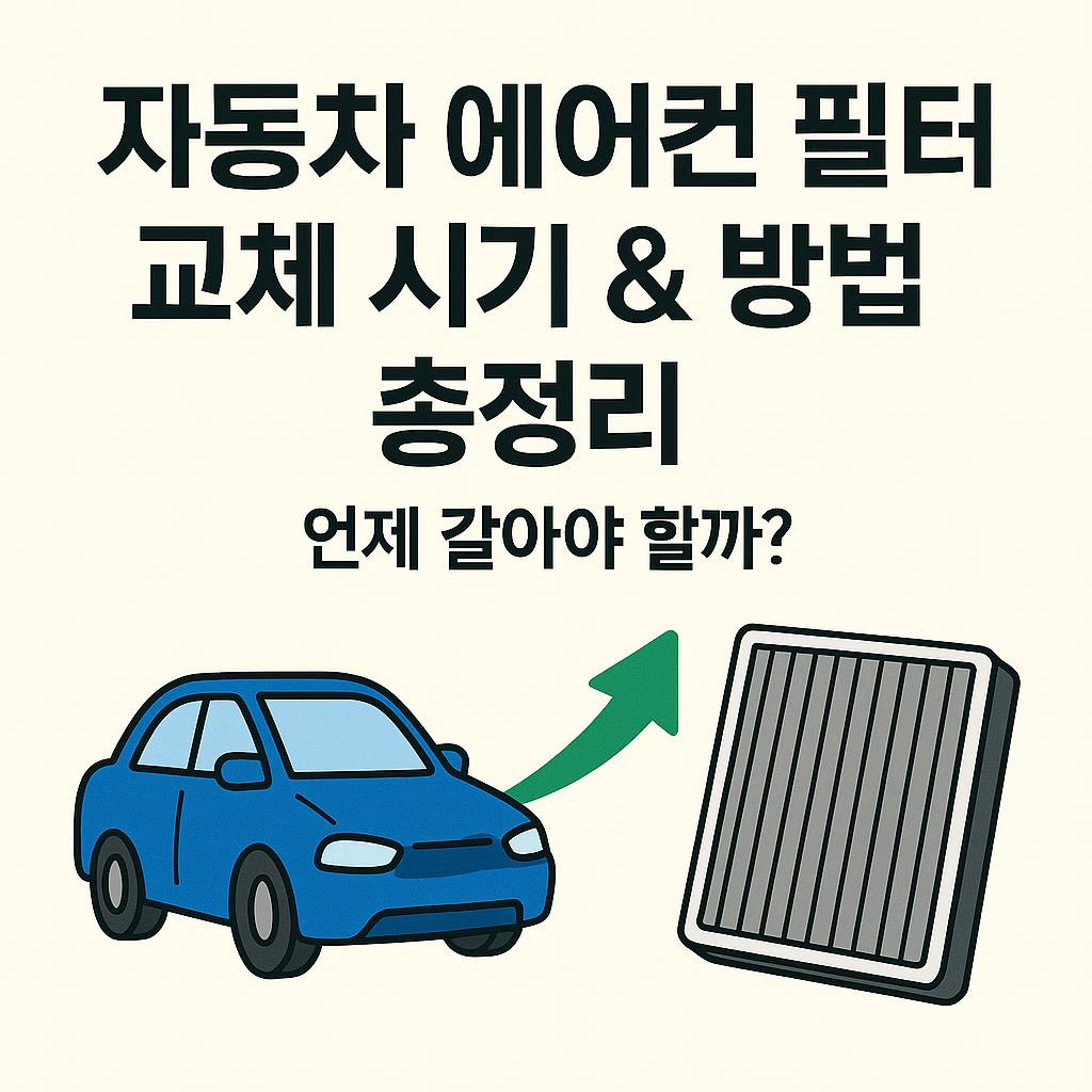 자동차 에어컨 필터 교환 주기와 방법