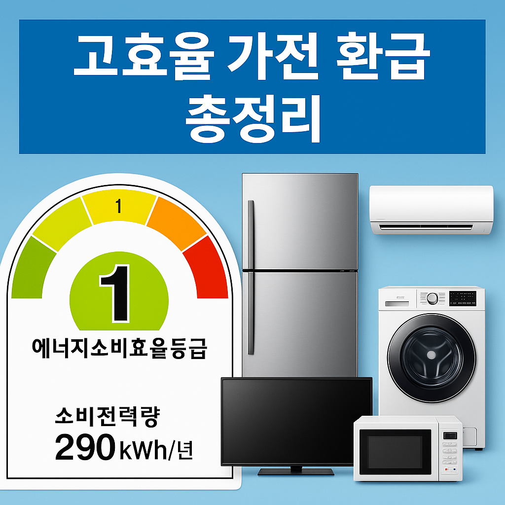 한전 1등급 고효율 가전제품 최대 30만원 환급
