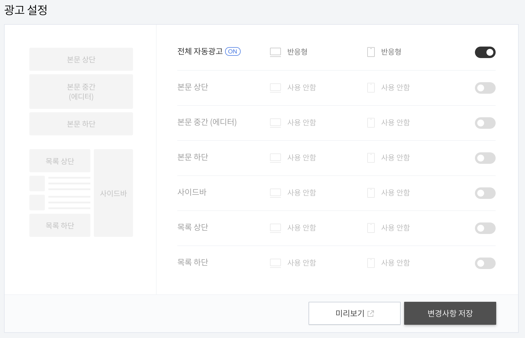티스토리 광고설정