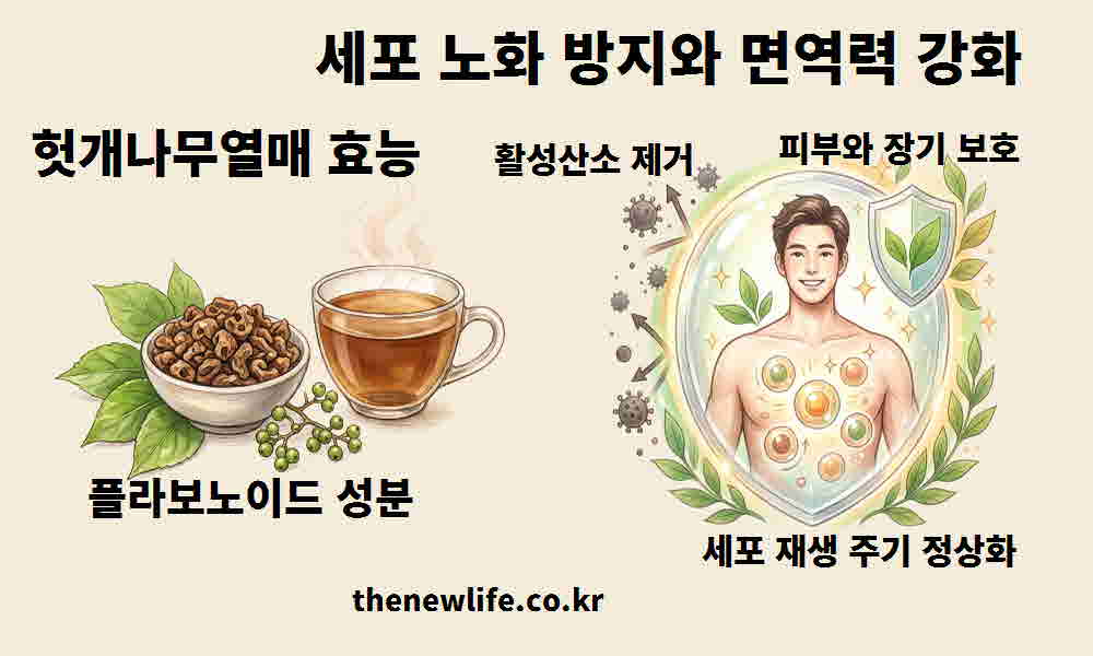 헛개나무열매 효능 세포 노화 방지 면역력 강화