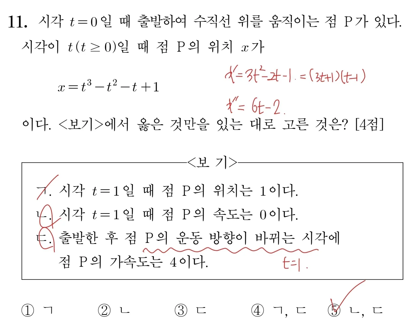 2026학년도 6월 평가원 모의고사 수학 11번 해설
