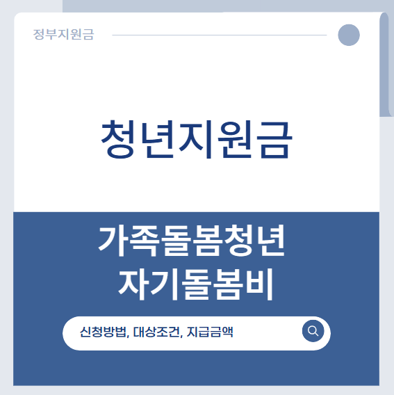 가족돌봄청년 자기돌봄비