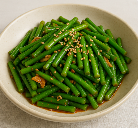 건강한 반찬, 마늘쫑볶음 10분 완성 레시피