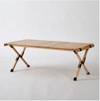 몬스터캠핑 우드 롤테이블 캠핑테이블 접이식테이블 야외테이블 L 1200