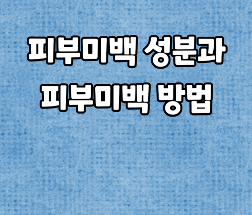 피부미백