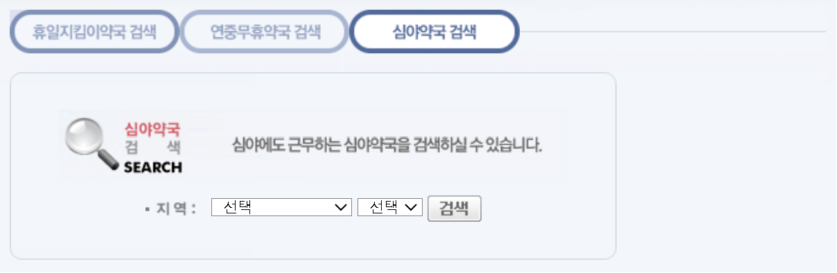 명절 연휴 진료 병원, 약국