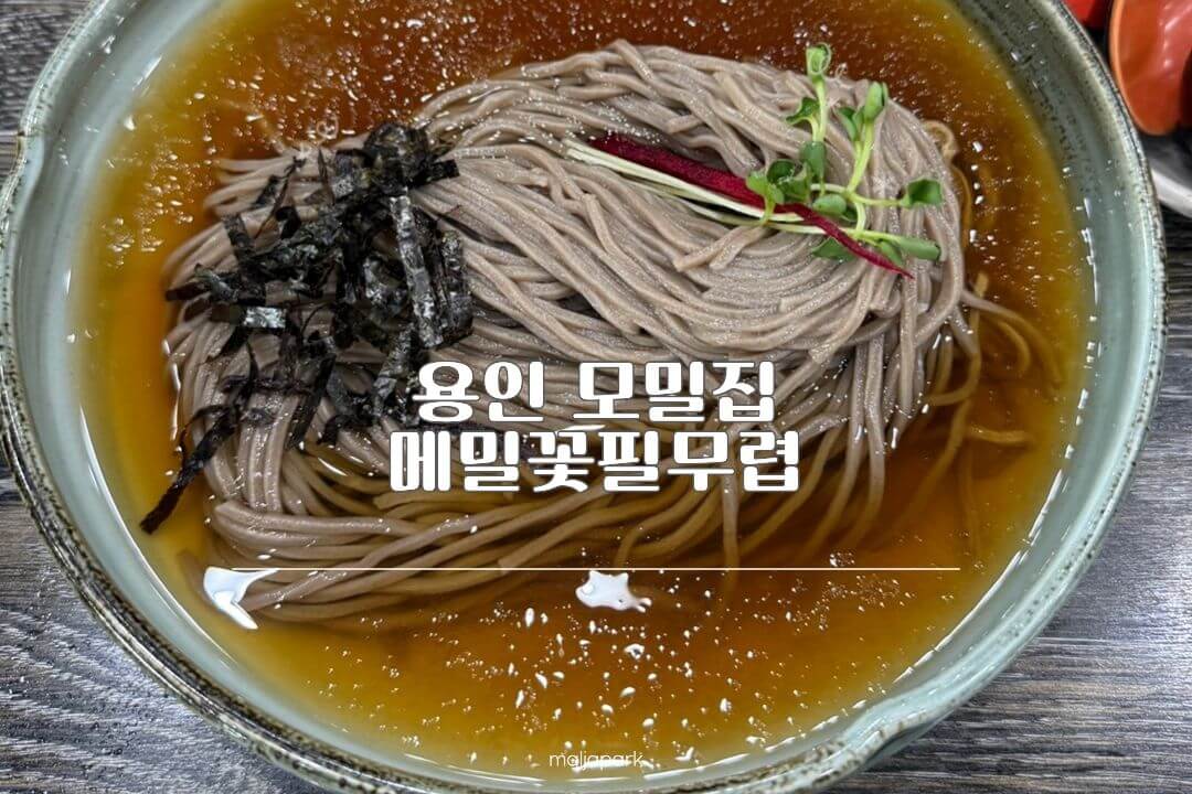 용인 모밀집 메밀꽃필무렵 냉모밀 후기