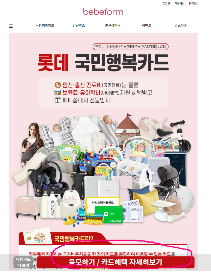 국민행복카드 신청