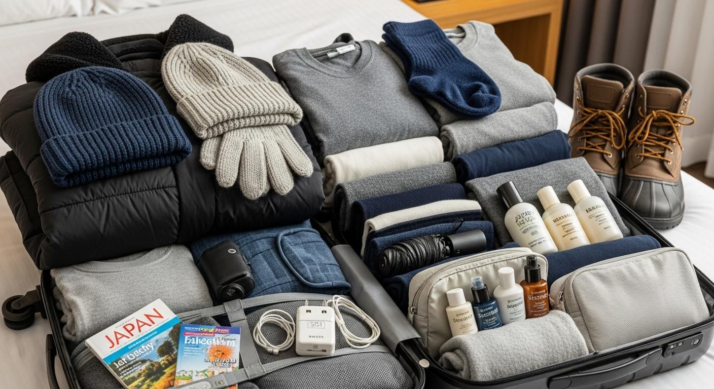 일본 겨울 여행 준비물