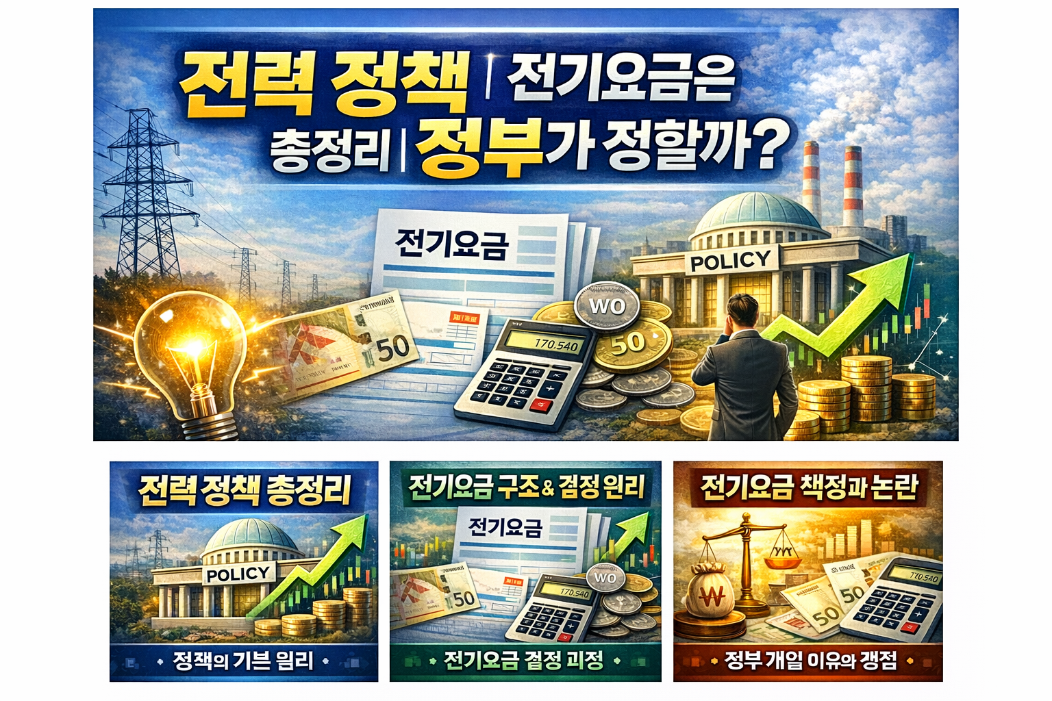 전력 관련주 BEST 5｜전기요금 인상 수혜주는 어디일까?