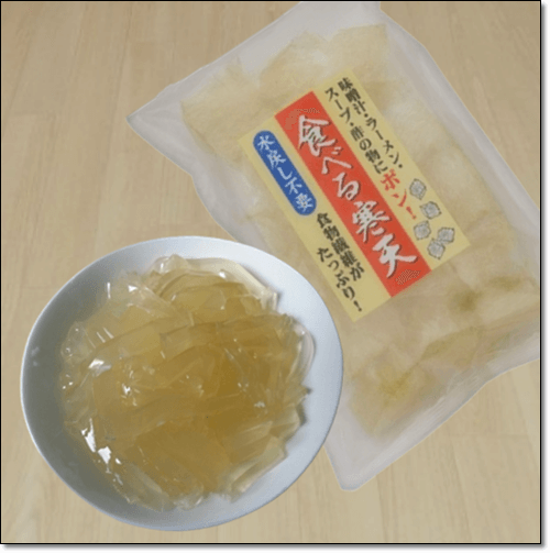 한천으로 만든 우무묵