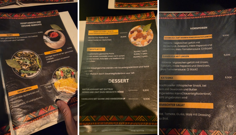 에티오피아 음식점 'Queen of Sheba'