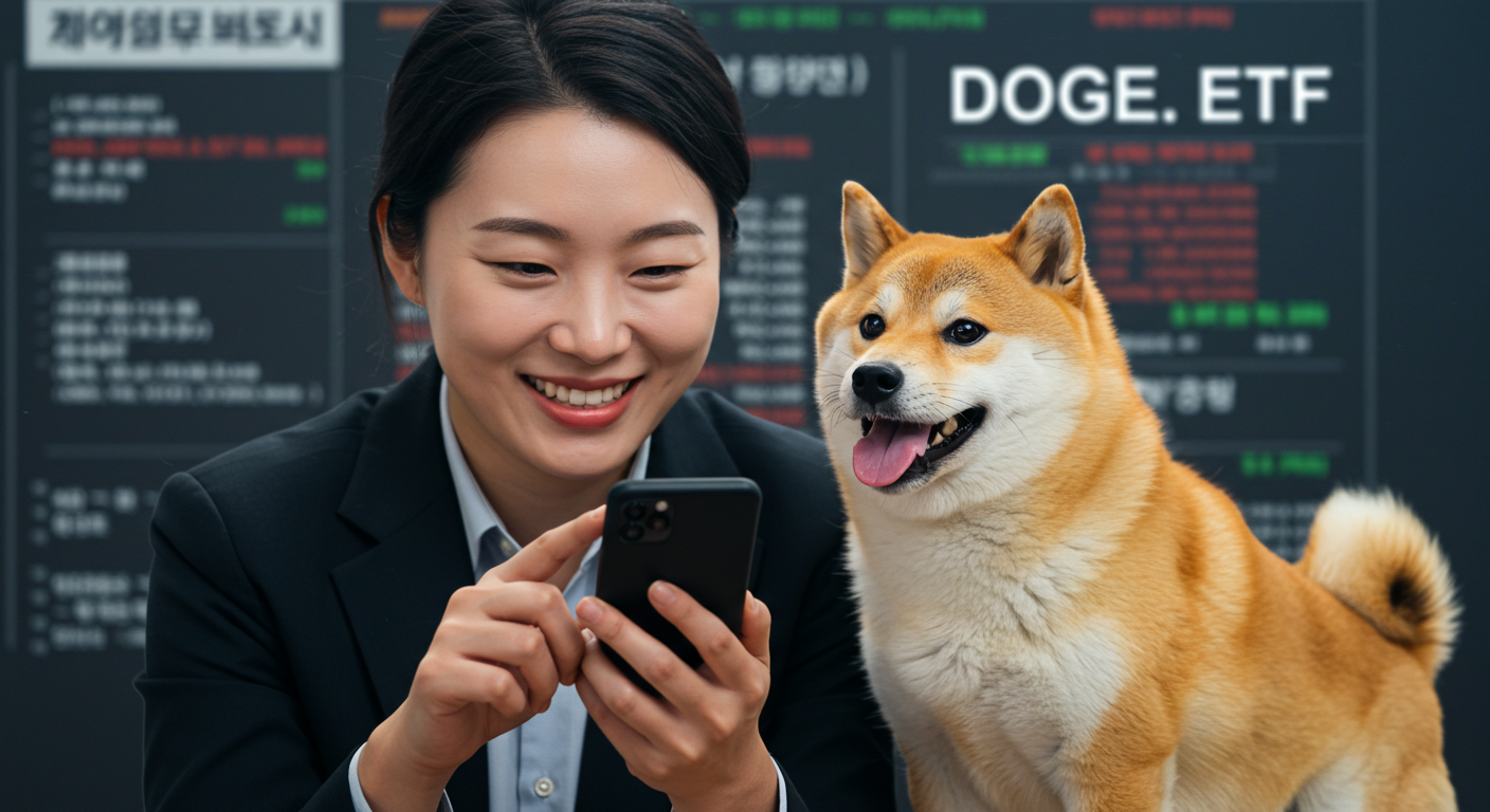 도지코인 호재 뉴스를 확인하는 투자자