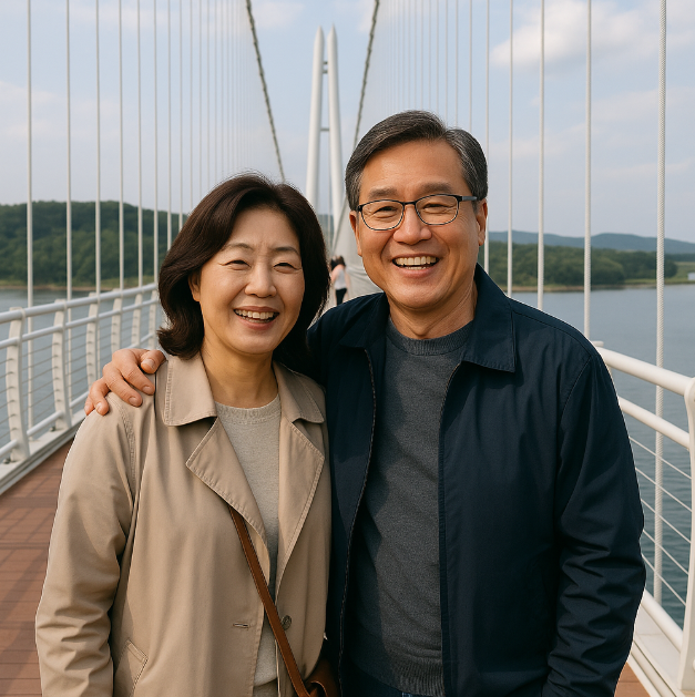 예당호 출렁다리 여행 사진