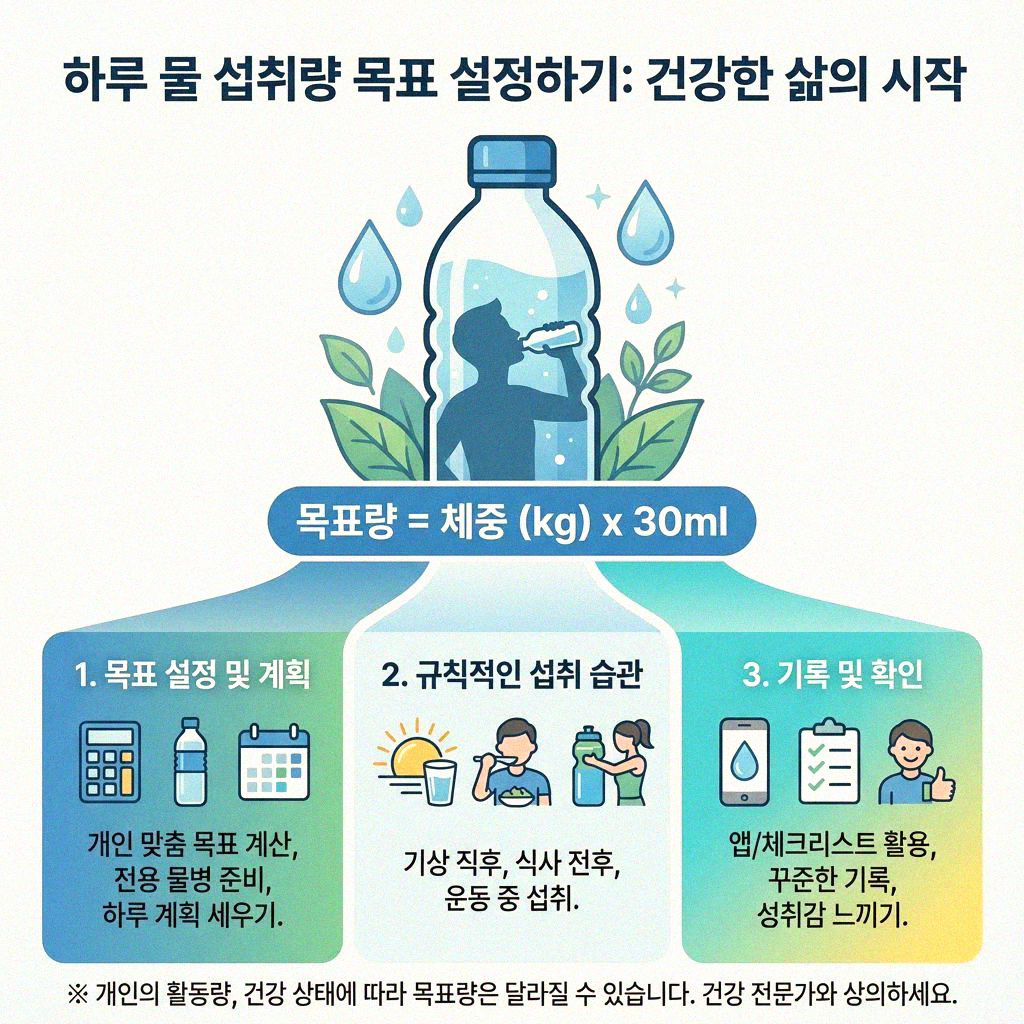 물 섭취 습관 바로잡기 당신을 위한 체크리스트