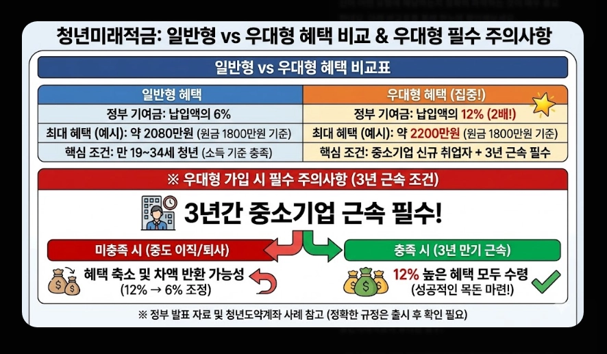 청년미래적금 금리 및 혜택 비교표