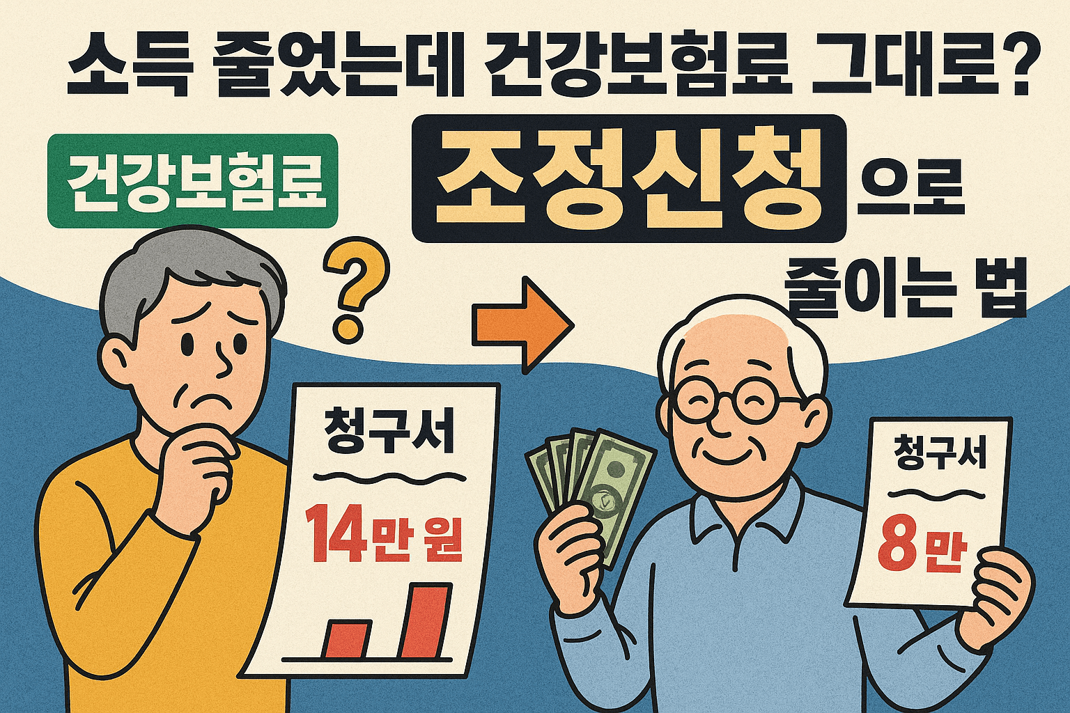 소득 줄었는데 건강보험료 그대로? "조정신청"으로 줄이는 법