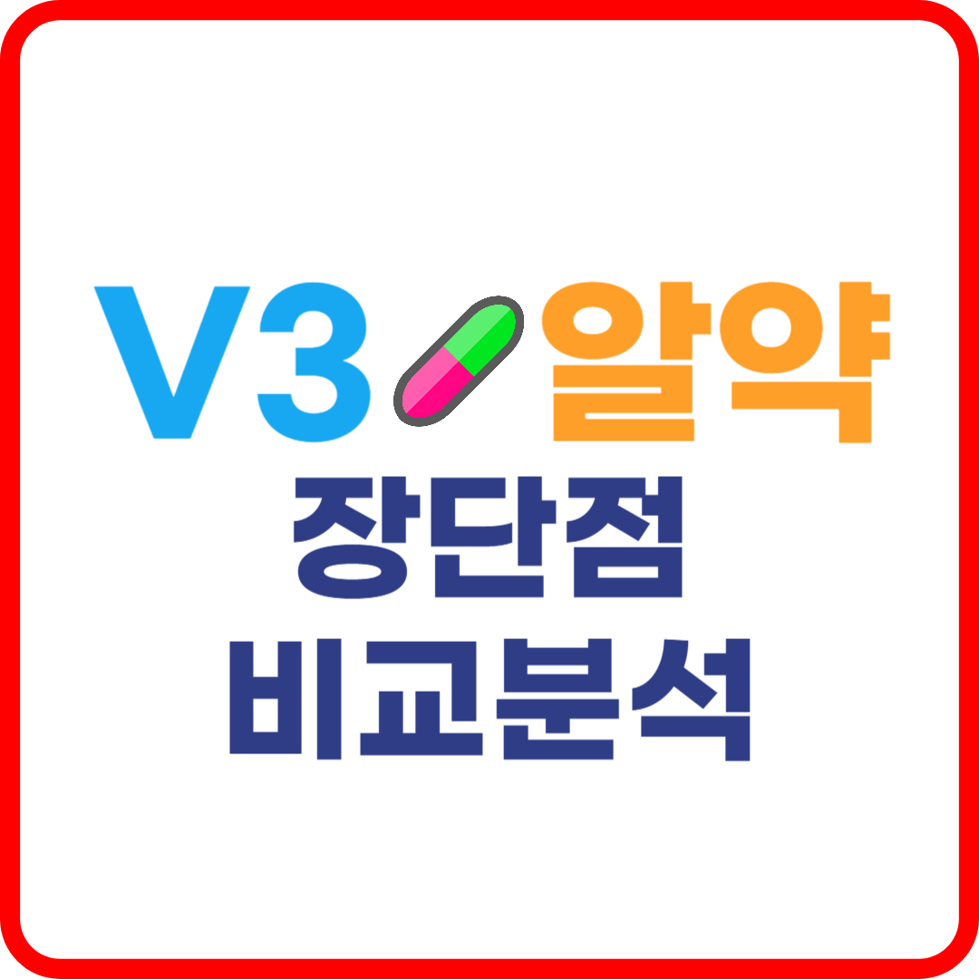 V3 Lite vs 알약 비교