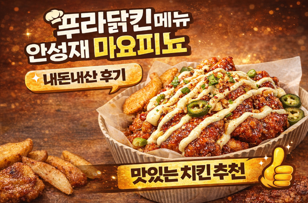 프라닭치킨 안성재 마요피뇨 내돈내산 후기, 이거 진짜 맛있네요