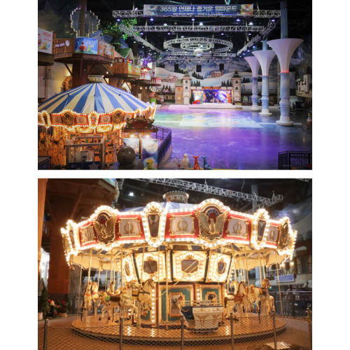 원마운트 스노우파크 실내 아이스링크 티니핑월드 회전목마 / 출처-원마운트 홈페이지