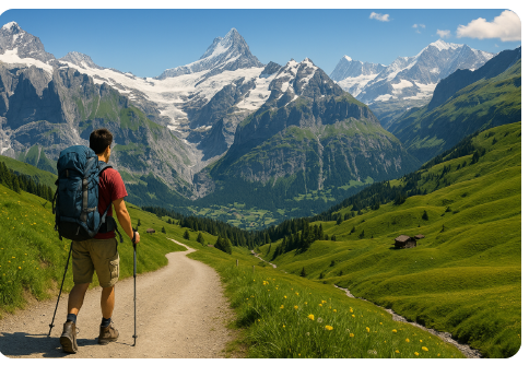 스위스 융프라우 트레킹