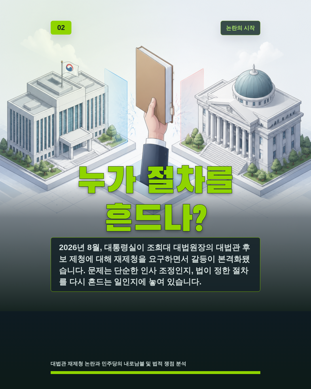 누가 절차를 흔드나?