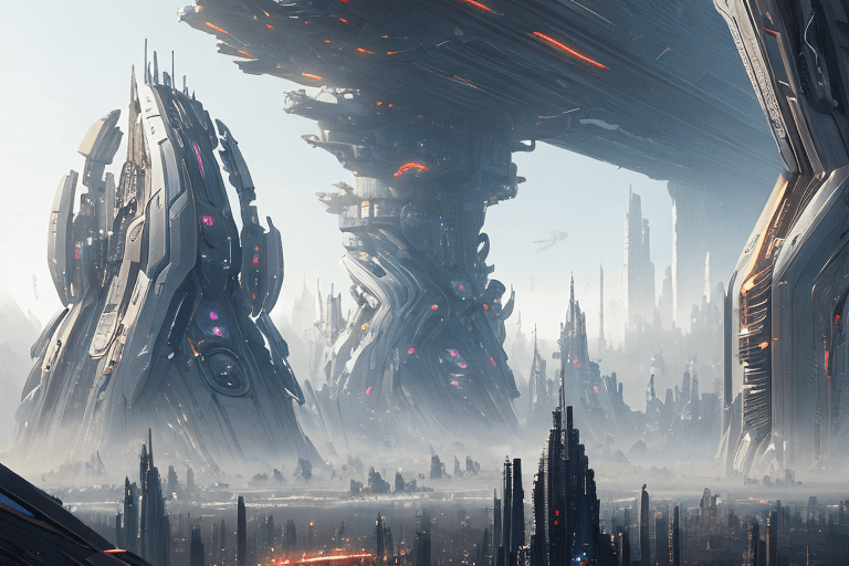 Playground AI로 생성한 그림(2) - 미래 도시