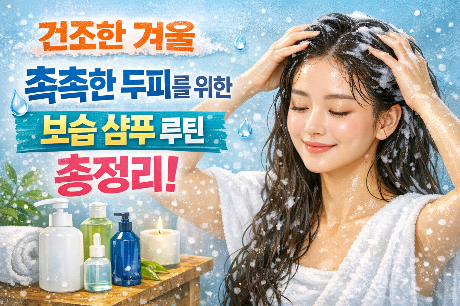 겨울철 두피 보습 루틴 완성