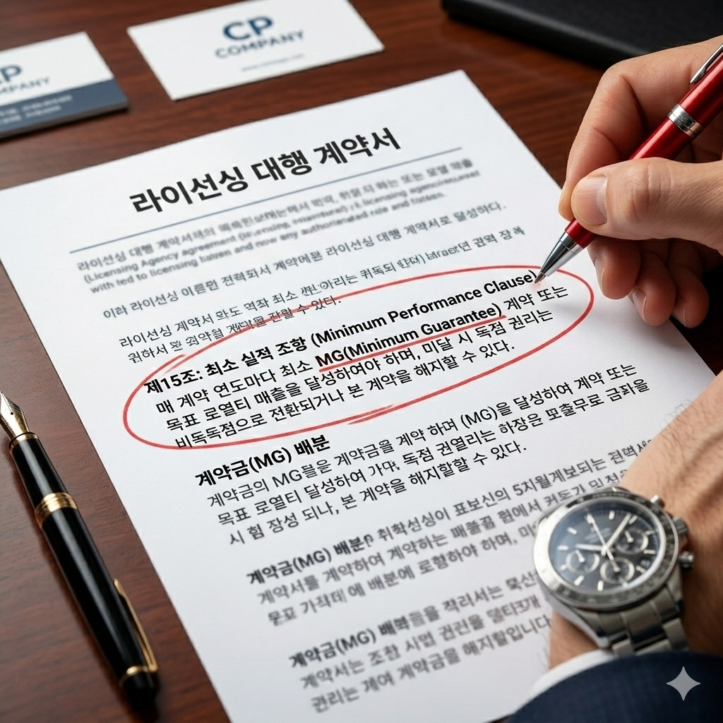 라이선싱 대행 계약서 부분